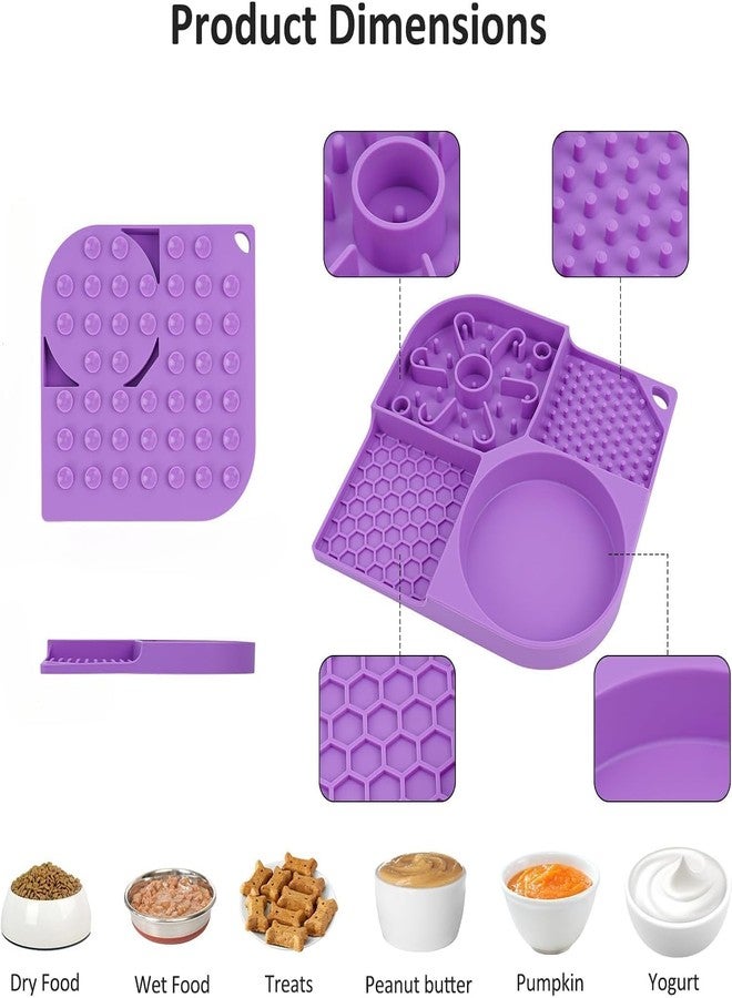 Elvana Dog & Cat Licking Mat Enrichment Toy | Suction Cup Treat Pad for Anxiety Relief | Ideal for Bathing, Grooming & Boredom Control - Image 2